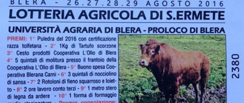 NUMERI VINCENTI LOTTERIA V FESTA DEL TARTUFO